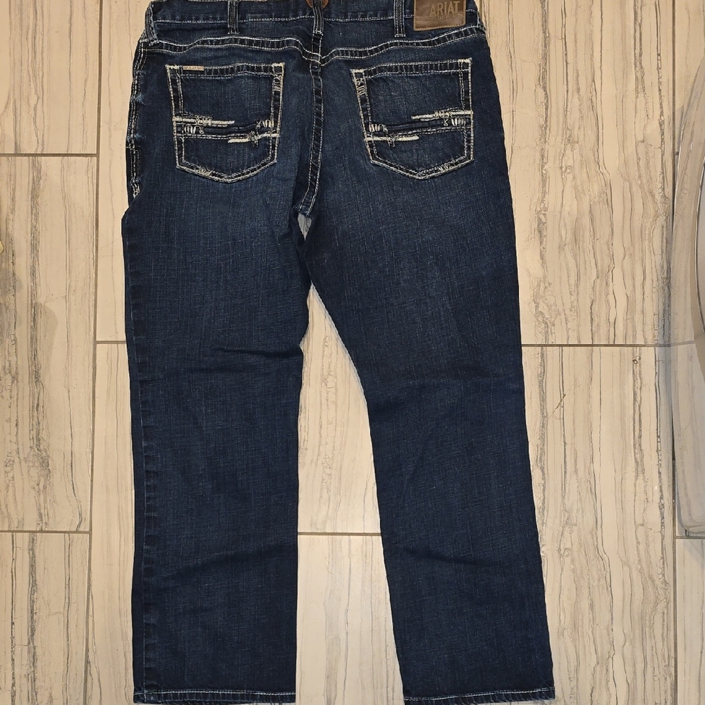 Ariat Men's Dark Blue Straight Jeans